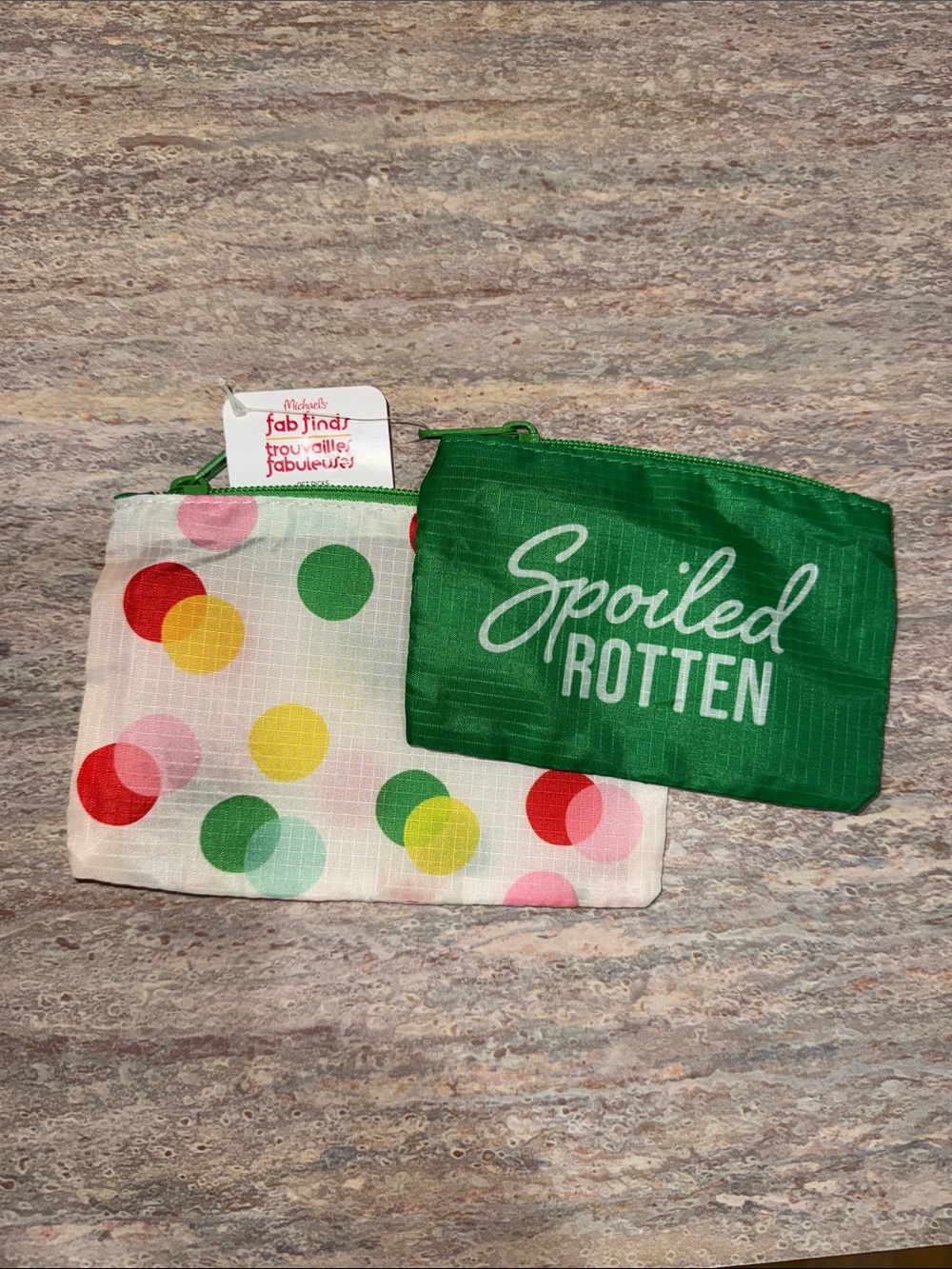 NEW Nylon Zipper Pouch Set